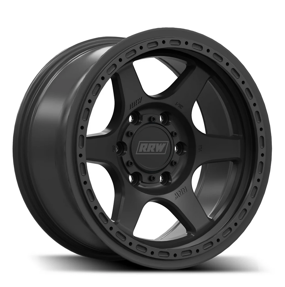 RR2-H FLOW FORMED 17x8.5 Hybrid Beadlock | MATTE BLACK