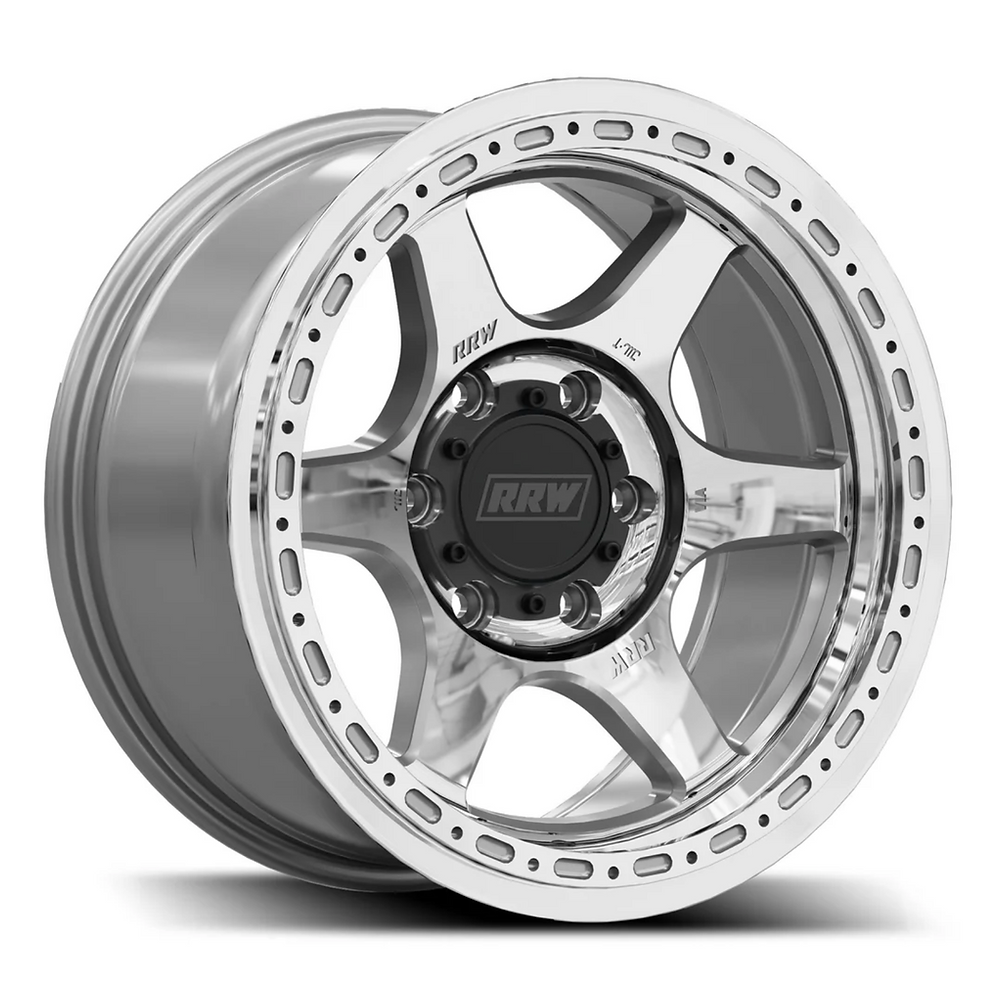RR2-H FLOW FORMED 17x8.5 Hybrid Beadlock | BRUSHED ALUMINUM